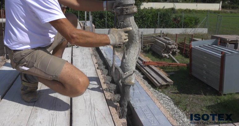 getto cemento posa blocchi